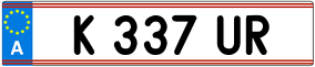 Trailer License Plate